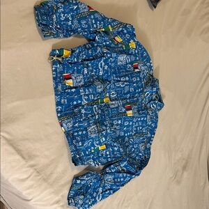 Lizsport Blue Graphic yacht jacket retro vintage